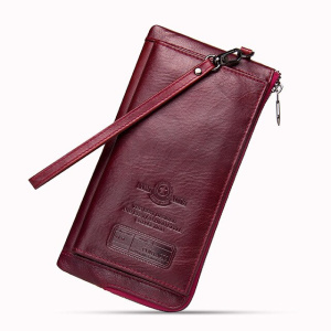 Men Wallet Clutch Genuine Leather Brand Rfid  Wallet Male Organizer Cell Phone Clutch Bag Long Coin Purse
