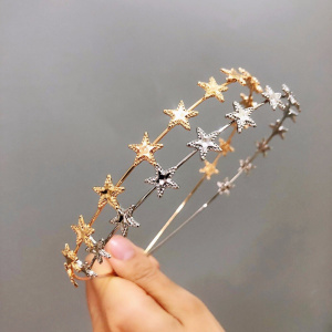 1pc Star Shape Headband Sweet Girl Hairband Sweet Headband Lovely Hair Hoop for Girls Women Hair Bands Metal Headdress Gifts Hot