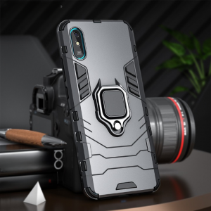KEYSION Shockproof Armor Case for Xiaomi Redmi 9A 9C 9T 10C Ring Stand Bumper Phone Back Cover for Xiaomi Redmi 10A Note 9T 9A