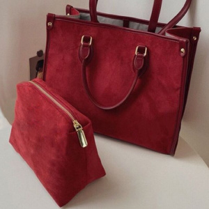 2022 winter high-quality texture wedding bag red bride wedding tote bag large-capacity velvet shoulder bag delivery bag