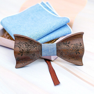 3D Engraving Wooden Bow Ties for Men ties Wood Bowtie Handmade Butterfly Wood Bow Tie Gravata gift Cufflink handkerchief Set box