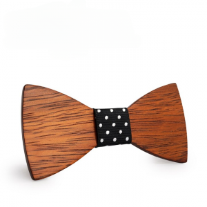 Mahoosive Gravata Plaid Wood Wooden Bow Tie For Man Wedding Butterfly Design Necktie for Wedding Groom