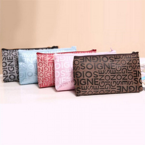 Cute Letter Printed Multifunctional Portable Toiletry Organizer Travel Makeup Pouch