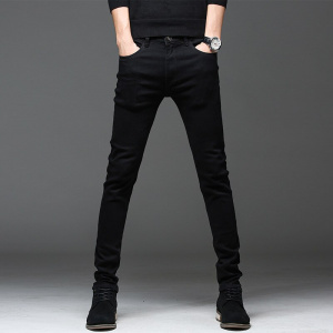 2021 autumn Slim Fit men Jeans Black Classic Fashion Denim Skinny Jeans Male spring men's casual High Quality Trousers