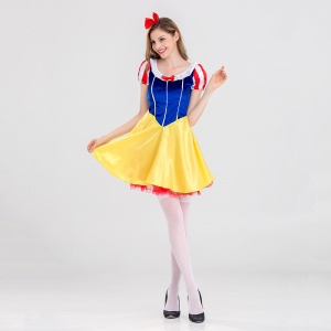 Adult Fairy Tale Princess Snow White Halloween Costume for Women