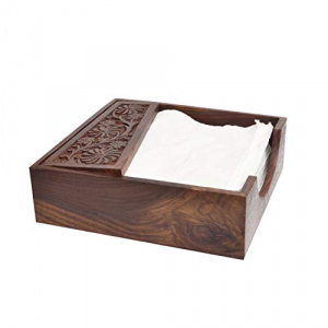 Decorative Wooden Napkin Holder / Flat Napkin holder for Dining Table