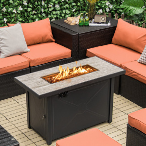 42 Inch 60 000 BTU Rectangular Propane Fire Pit Table