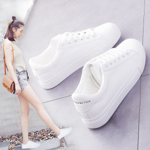 Fashion Shoes Women's Vulcanize Shoes Spring New Casual Classic Solid Color PU Leather Shoes Female Casual White Shoes Sneakers