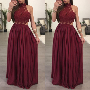 Sleeveless Long Evening Party Maxi Dress for Women