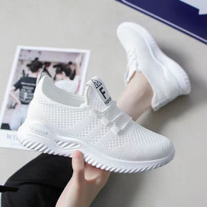 Sneakers Mesh Knitted Casual Women's Shoes Lace up Ladies Vulcanized Shoes Breathable Comfort Basket Femme Light Trainer