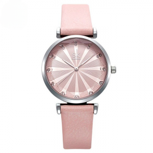 Shengke Women's Watches Luxury Ladies Watch Leather Watches For Women Fashion Bayan Kol Saati Diamond Reloj Mujer