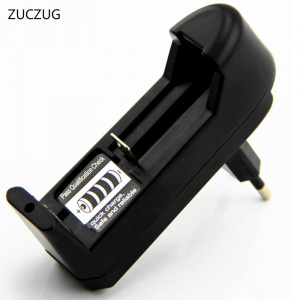 ZUCZUG EU Plug Ajustable Universal Battery Charger Charging For 3.7V 18650 16340 14500 Li-ion Rechargeable Battery 1PC