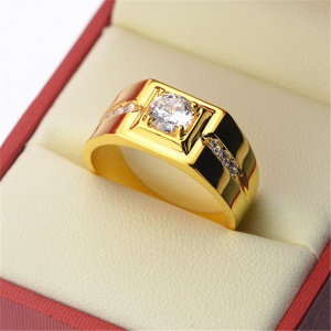 Milangirl  Gothic  Engagement Ring  Wedding Ring for Men Finger Party Jewelry