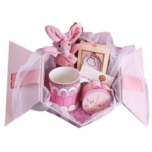 Ceramic Cup Doll Gift Set for Birthday Valentine's Day Christmas Gifts