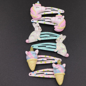 6PCS New Cute Cartoon Rabbit BB Clips Kids Hairpins Baby Hair Clips Headdress Girls Hair Accessories Children Headwear