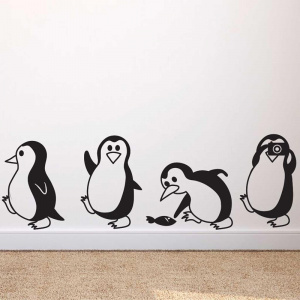 Cute little penguin Wall Sticker Home Decor Children's room living room Background decoration Mural art Decals animal stickers