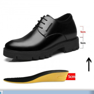 Heighten 10cm Men Business Leather Shoes Hidden Heel British Men's Casual Oxfords 8cm Tall Male Formal Footwear