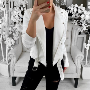 Autumn Women Basic Jackets Black Slim Lady Jacket Sweet Female Zipper Femme Outwear Plus Size Coats Long Sleeve Jackets 3XL