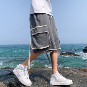 Streetwear Mens Cargo Shorts Men Cotton Casual Shorts Male Loose Short Cargo Pants Harajuku Shorts