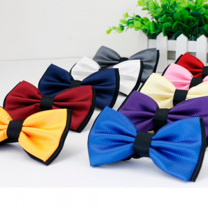 Men's Solid Fashion Bowties Groom Mens Plaid Two Tone Scaly Cravat For Men Butterfly Gravata Male Marriage Wedding Bow Ties