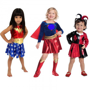 Kid's Superhero Wonder Girls Halloween Costume for Girls