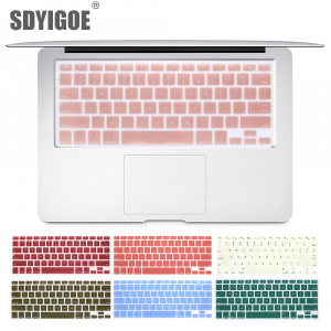 Laptop keyboard cover for macbook air 13 pro 15 inch A1466 A1502 A1278 A1398 US Silicon Keyboard Cover Color protective film