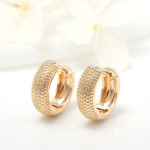 Trendy Gold Plated Prevent Allergy Mini Hoop Earrings For Women Simple Ear Buckle New Circle Earrings Jewelry Accessories