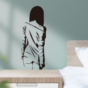 Creative Sexy girl Wall Sticker living room bedroom background decoration Mural Art wallpaper home decor individuality stickers