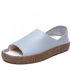 Sandals Women Shoes Peep Toe Gladiator Sandals For Women Cow Genuine Leather Casual Flat Sandals