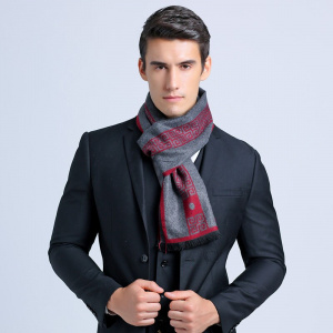 New letter luxury brand Business mens Scarf silk Cashmere scarf Shawl good quality winter Warm Scarves Men 180*30 cm