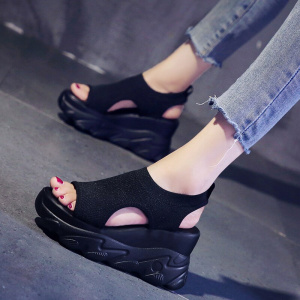 High Heel Sandal For Women Roman Sandals Slip-on Loafers Summer Women's Clogs Wedge Female Shoe Fashion Womens Shoes 2020