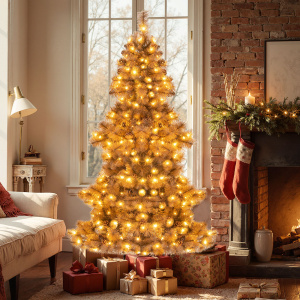 Artificial Christmas Tree with 493 Branch Tips for Home Office Carnival