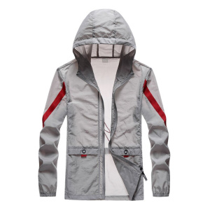 Mens Hooded Jacket New Men's Sun Protection Thin Breathable Coat Casual Outdoor Sports Jackets Male