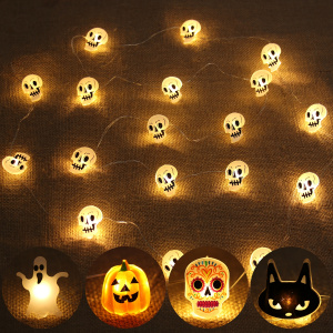 Ghost Skull LED Light String for Halloween Decoration