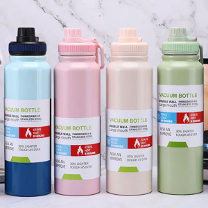 Stainless Steel Thermo Bottle Large Capacity 1000ML Thermal Water Bottle Portable Thermos Cup nsulated Water Kettle Travel Mug