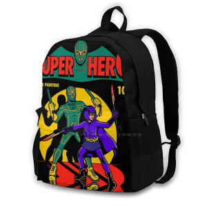 Superhero Comic New Arrivals Satchel Schoolbag Bags Backpack Kick Ass Hit Girls Daddy Comic Book Movies Vintage Harebrained