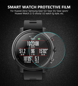 Universal Round Tempered Glass Protective Film Screen Protector Cover For Armani Moto Xiaomi Smart Watch