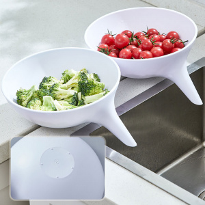 Strainer Bowl Drainer Vegetable Fruit Tools Kitchen Storage And Organization Drain Basket Plastic Creative Food Colander Baskets