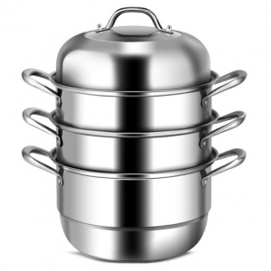 3 tier stainless steel steamer/ Multifunctional steel steamer pot