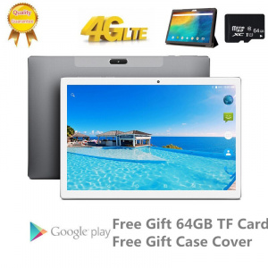 Gift Case And 64G TF Card Tablets Andriod 8.0 1920*1200 10 Core MTK6797 6GB RAM 128GB ROM Type-C GPS Wifi PUBG Game 10in android