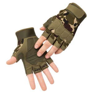 Men Tactical Gloves Military Army Shooting Cut Proof Fingerless Gloves Anti-Slip Outdoor Sports Paintball Airsoft Bicycle Gloves