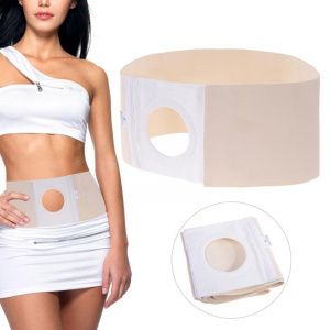 3 Sizes Medical Ostomy Abdominal Belt Brace Waist Support Wear on the Abdominal Stoma to Fix Bag and Prevent Parastomal Hernia
