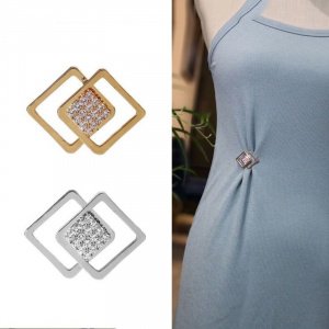Fashion Geometric Brooch Anti-glare Fixed Clothes Brooches for Women Broch Pin for Clothes Decoration Jewelry Accessories Gift