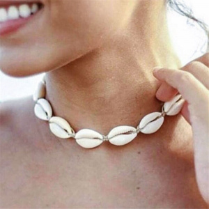 Bohemian New Fashion Women Rope Chain Natural Seashell Choker Necklace Collar Necklaces Shell Chokers for Girl Gift Boho Jewelry