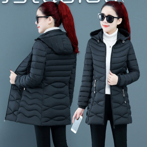 Women Jacket Parka Ultra-light Thin Down Cotton Coat Autumn Winter Slim Short Hooded Warm Women's Outerwear Clothing