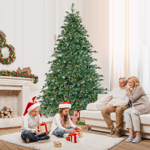 Christmas Tree with 8 Lighting Modes and Pine Cones