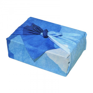 Japanese Style Handkerchief Furoshiki Polyester Material Concise Style One Side Printed Bento Wrapping Cloth Many Uses
