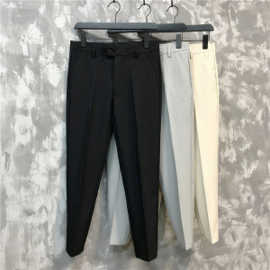 New men's trousers, casual pants, thin and breathable Korean version of slim nine-point pants casual classic men's brand