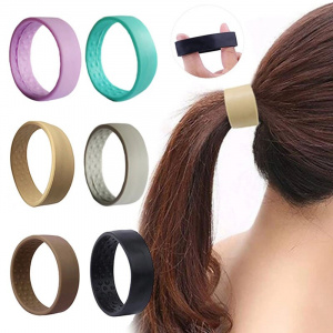 Trendy DIY Elastic Hair Ties, Foldable Silicon Hair Ties