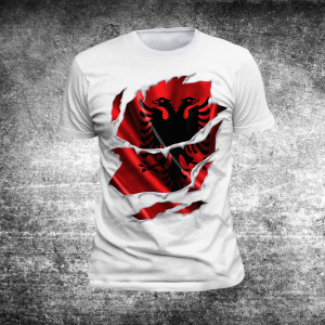 New Summer Cool TShirt Men O-neck T-shirt Albanien Albania Balkan Shirt Kosova Kosovo Flag Cotton T-shirt Tees